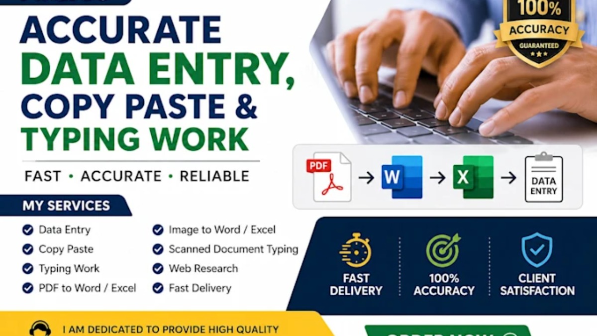 I will do copy typing and PDF conversion – Writing on mehenot
